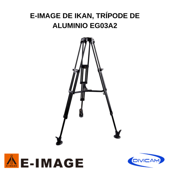 E-Image de Ikan, Trípode de aluminio EG03A2 -DIVICAM