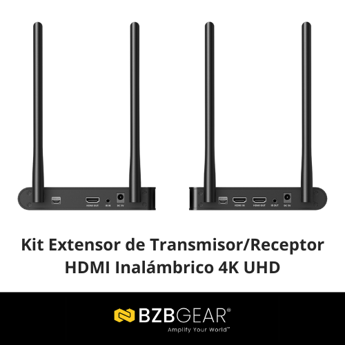 Kit Extensor Inalambrico 4K - BZBGEAR, DIVICAM 2 Kit Extensor Inalambrico 4K - BZBGEAR, DIVICAM