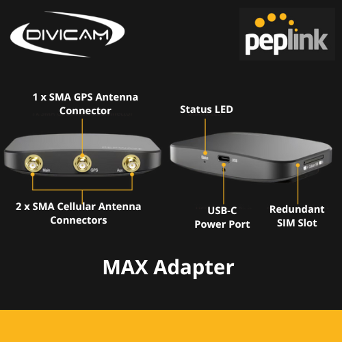 MAX Adapter - Peplink, DIVICAM 2 MAX Adapter - Peplink, DIVICAM
